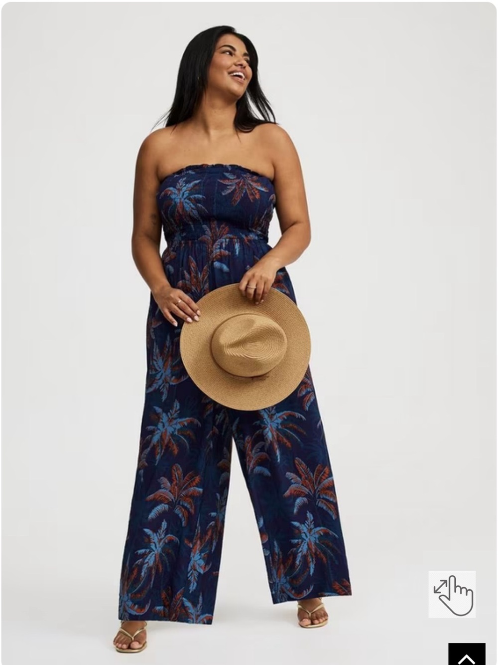Smocked Tube Jumpsuit
